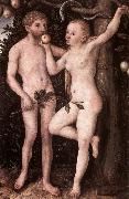 CRANACH, Lucas the Elder Adam and Eve 05 Sweden oil painting artist